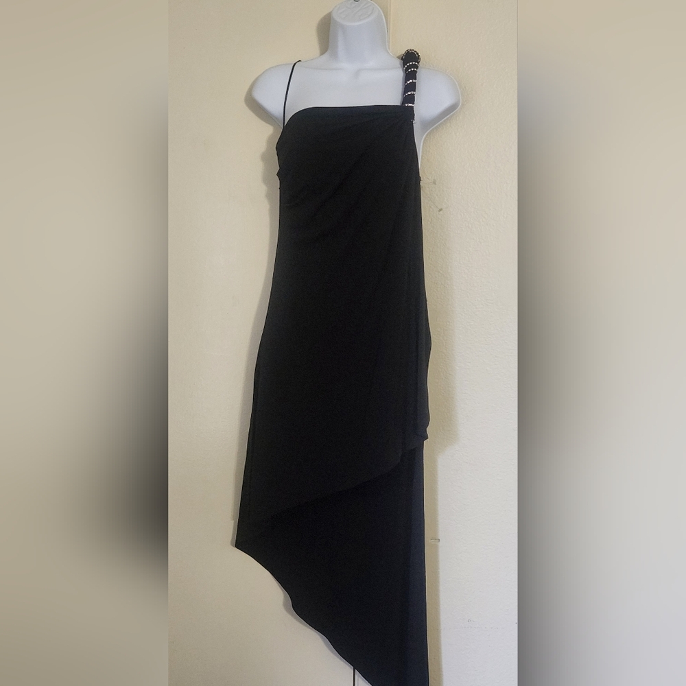 Janine Black Top Dress